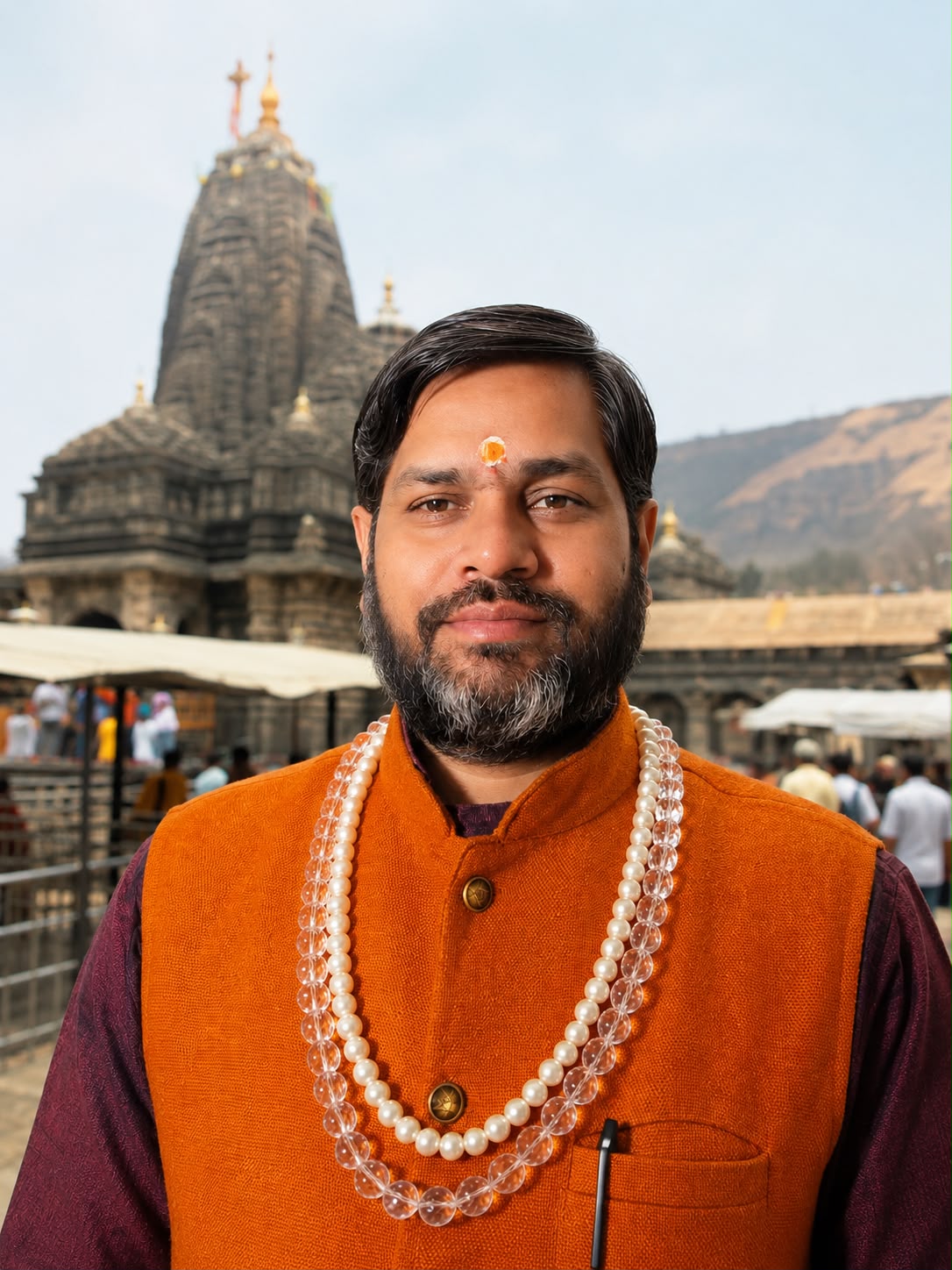 Guru Ji, the presiding purohit at Trimbakeshwar